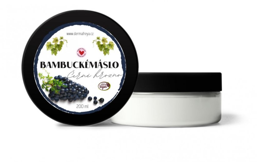 BAMBUCKÉ MÁSLO ČERNÉ HROZNO